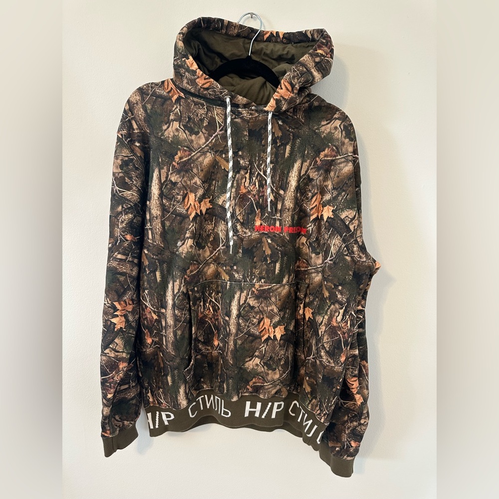 Heron Preston Hoodie Size Small Camo - never worn